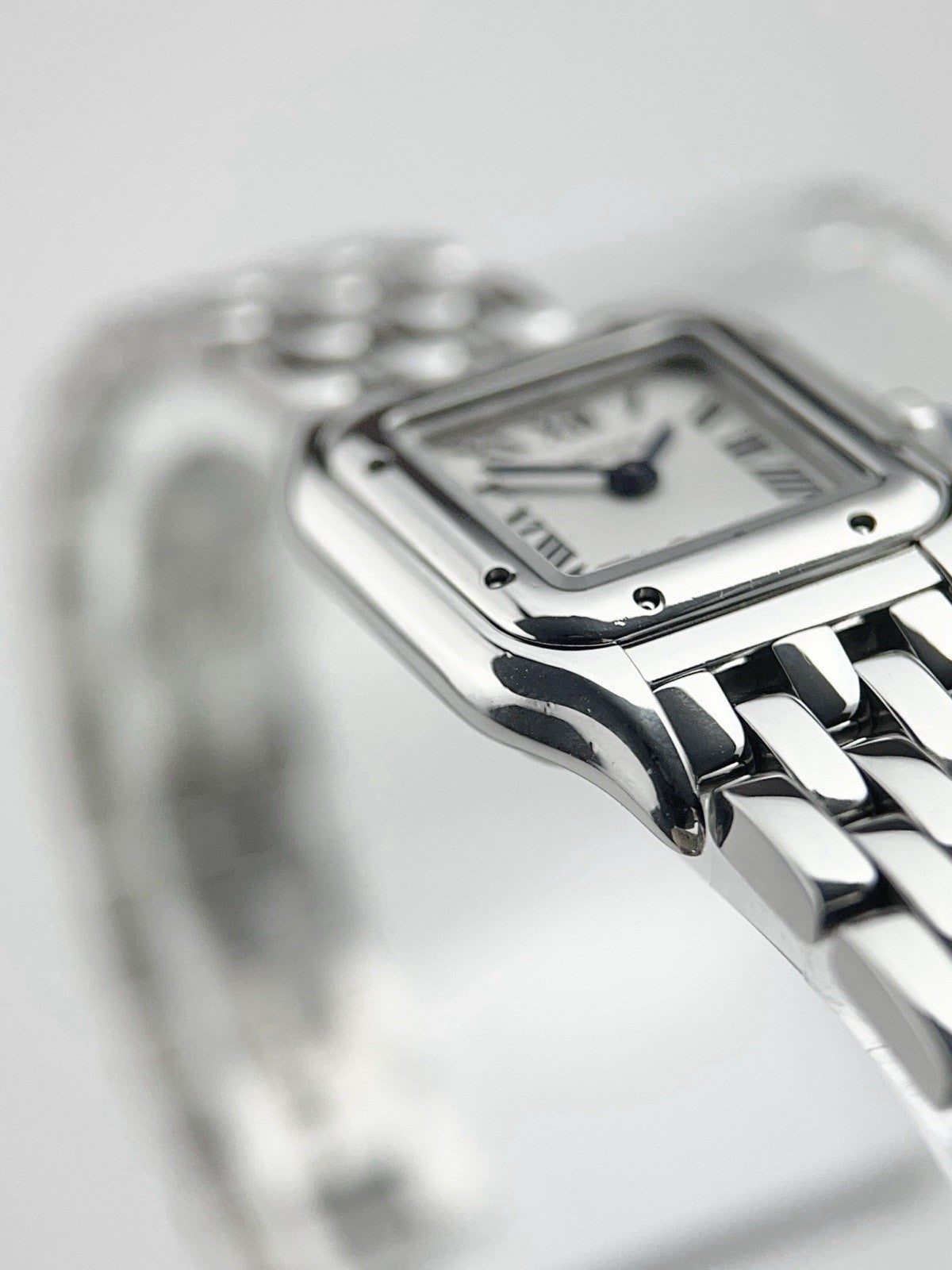 Cartier Panthere Stainless Steel Silver Dial 21mm Quartz Women's Watch WSPN0019