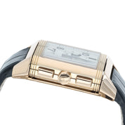 Jaeger LeCoultre Reverso 18k Rose Gold Silver Dial 35x41mm Automatic Q7012620