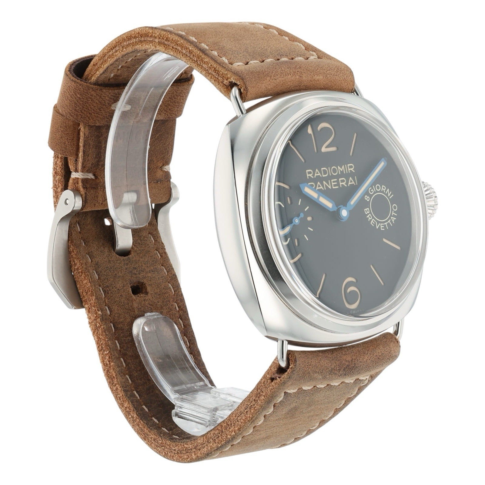 Panerai Radiomir Stainless Steel Black Dial 45mm Manual Wind Mens Watch PAM00992