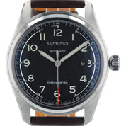 Longines Spirit Stainless Steel Black Dial 42mm Automatic Mens Watch L38114530