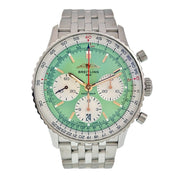 Breitling Navitimer Stainless Steel Green Dial 41mm Automatic Men’s Watch AB0139