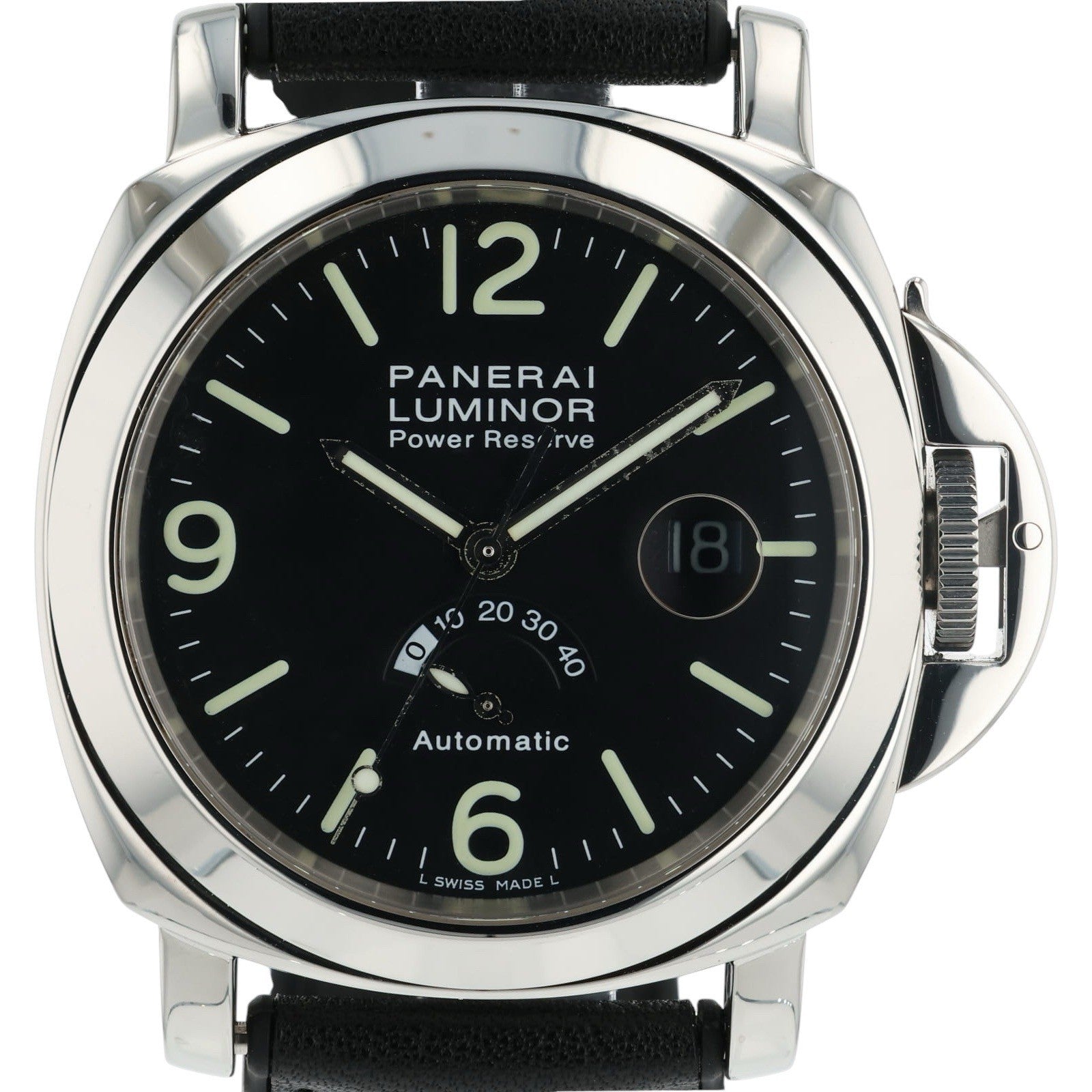 Panerai Luminor Reserve Stainless Steel Black Dial 44mm Automatic Mens PAM00027