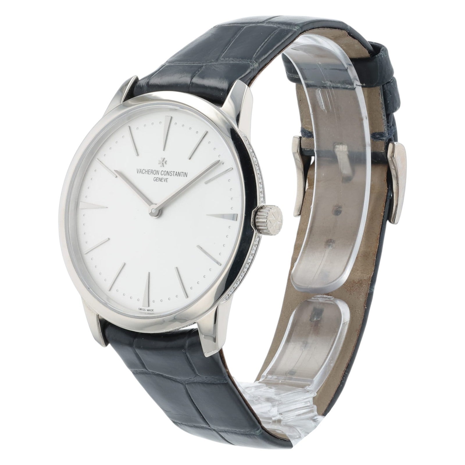 Vacheron Constantin Patrimony Factory Diamond 18k White Gold 36mm Watch 81530