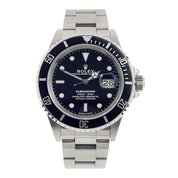 Rolex Submariner Date Stainless Steel Black Dial 40mm Automatic Mens Watch 16800