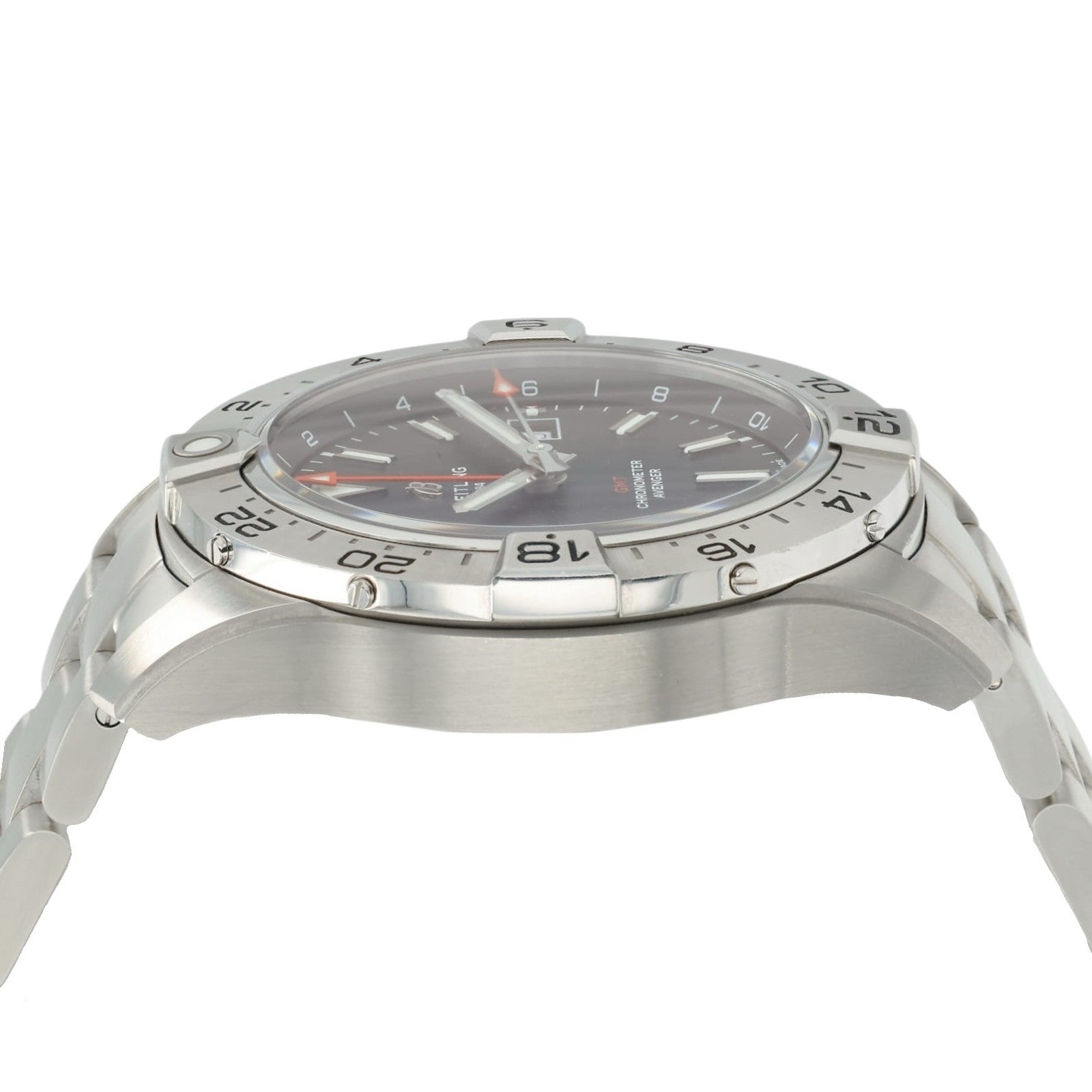 Breitling Avenger GMT Black Dial Steel 44mm Automatic Men's Watch A32320
