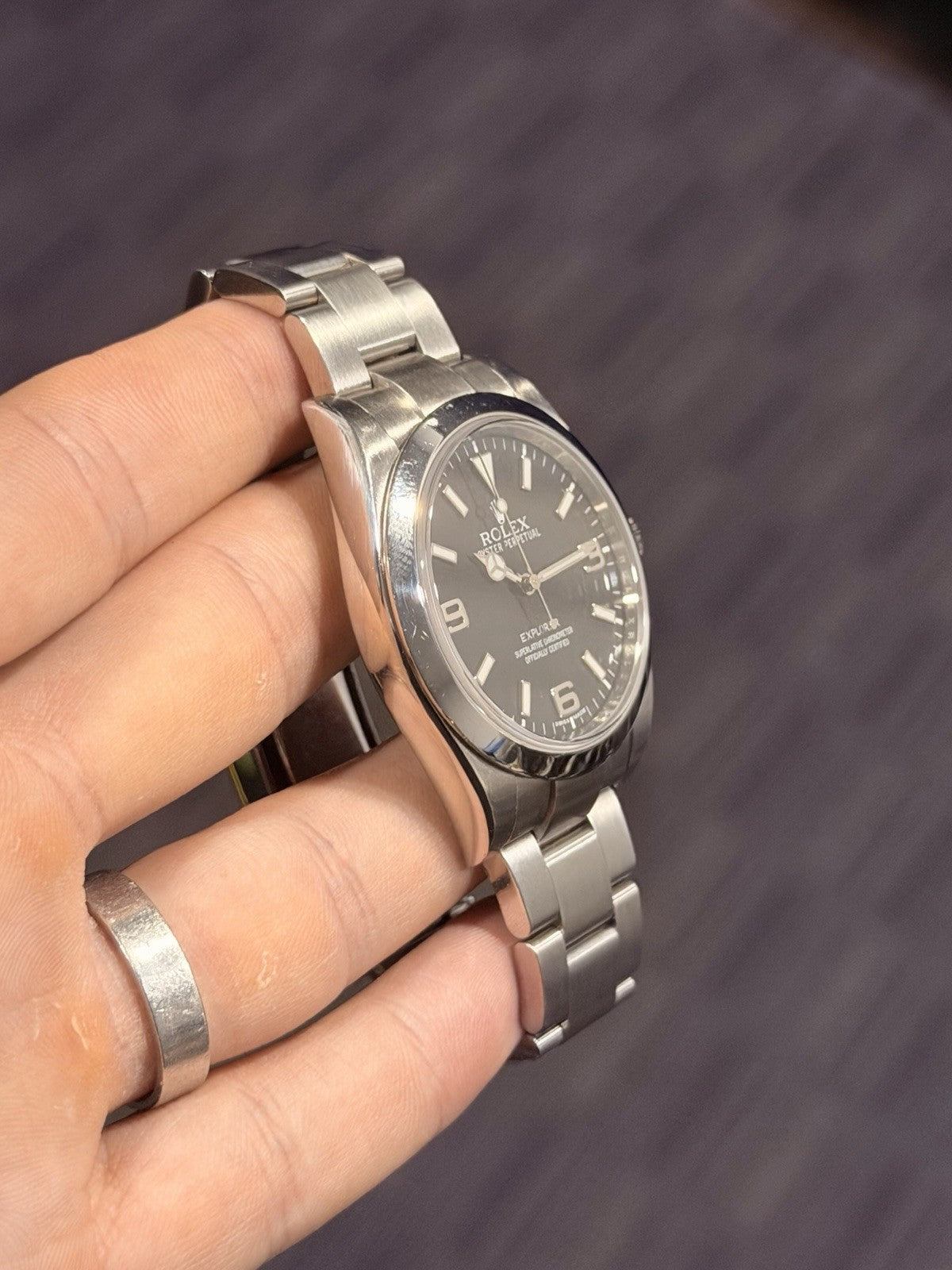 Rolex Explorer 3-6-9 Stainless Steel 39mm MK1 Automatic Men’s Watch 214270