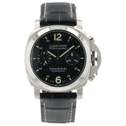 Panerai Luminor Chronograph Black Dial Steel 40mm Automatic Men’s Watch PAM00310
