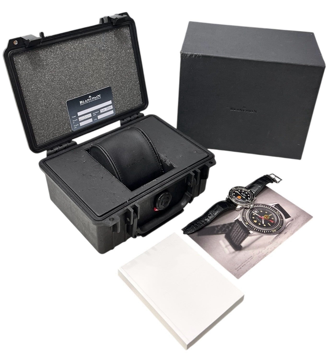 Blancpain Fifty Fathoms Steel Black Dial 45mm Automatic Mens 5015B-1130-52A