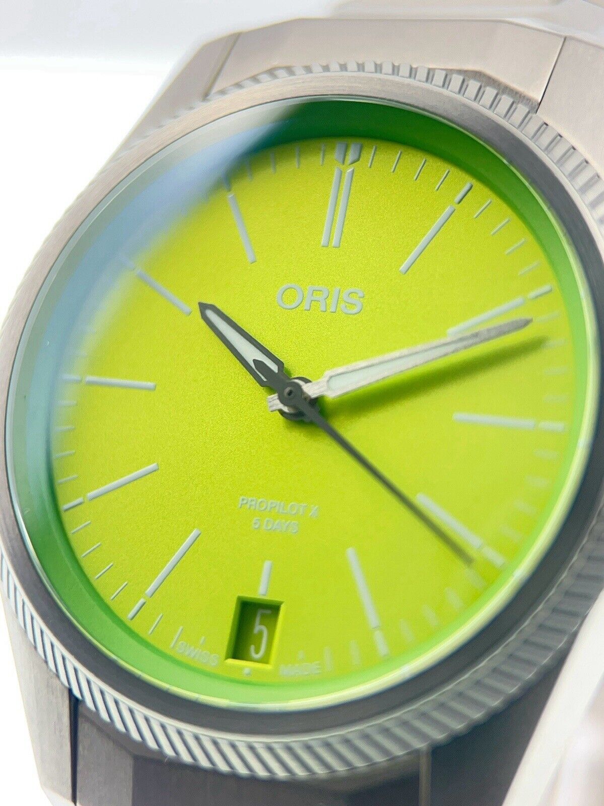 Oris ProPilot Kermit Edition Green Dial 39mm Automatic Men’s Watch 7778