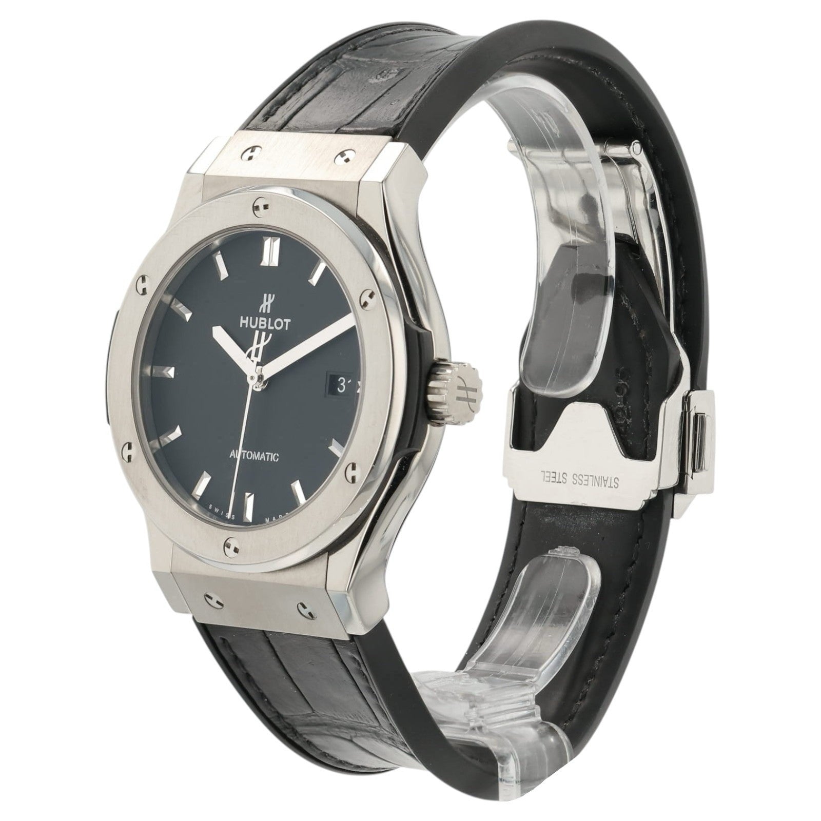 Hublot Classic Fusion Black Dial Titanium 42mm Automatic Men’s 542.NX.1171.RX