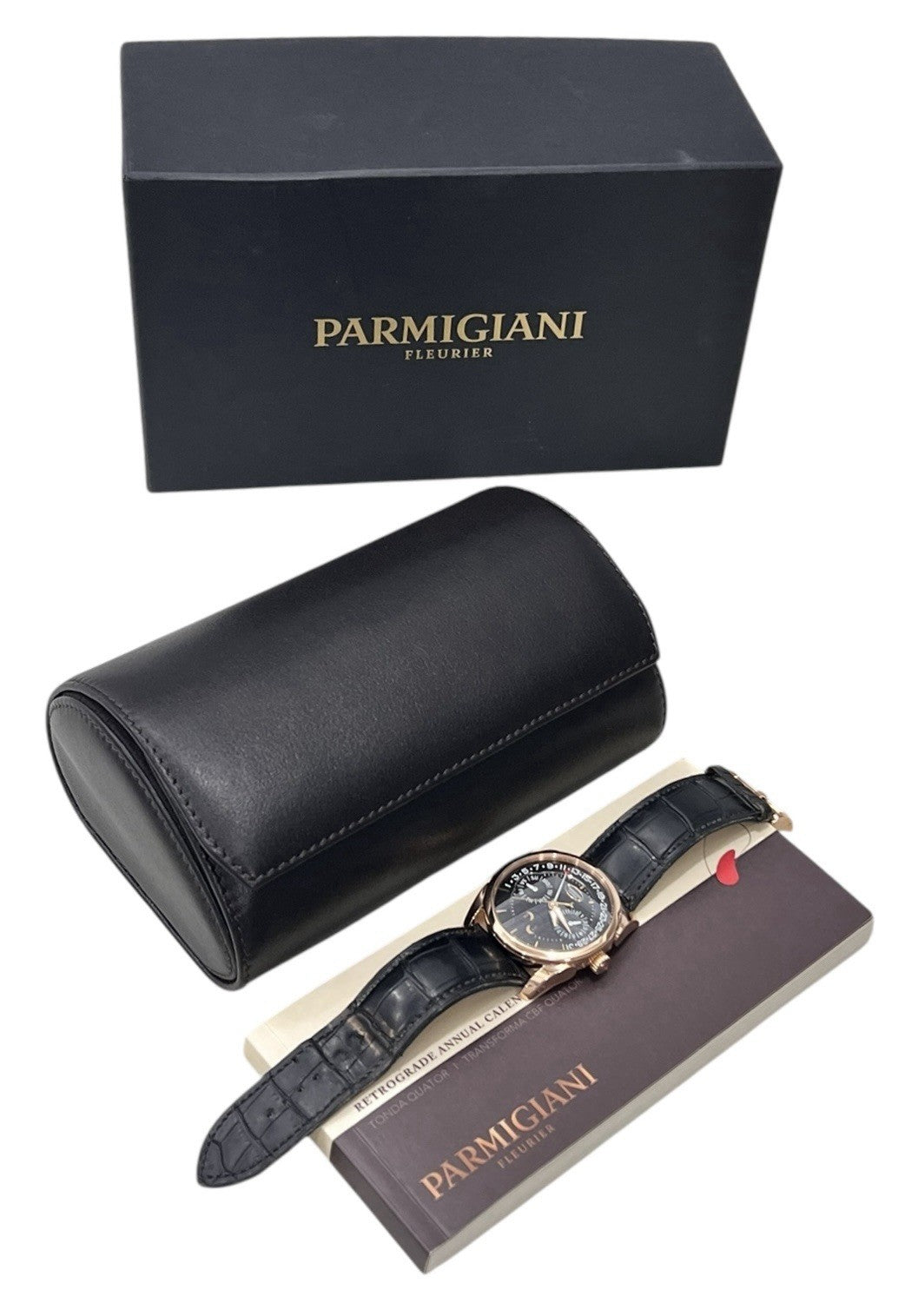Parmigiani Fleurier Tonda 18k Rose Gold Black Dial 40mm Automatic Men’s PFC272