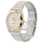 Breitling Chronomat White Dial 18k Rose Gold & Steel 32mm Quartz Womens U77310