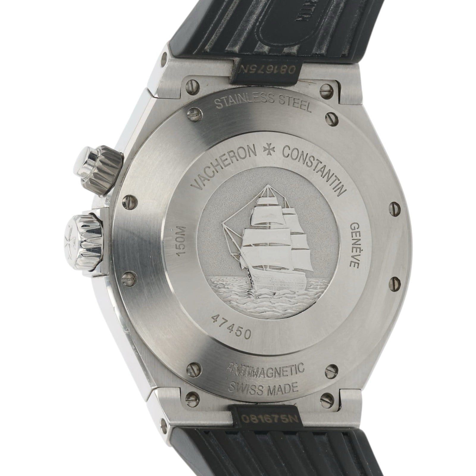 Vacheron Overseas Grey Dial Stainless Steel 42mm Automatic Men’s Watch 47450