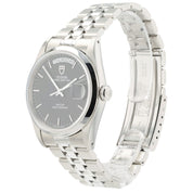 Tudor Prince Date-Day Black Dial Stainless Steel 36mm Automatic Mens Watch 76200