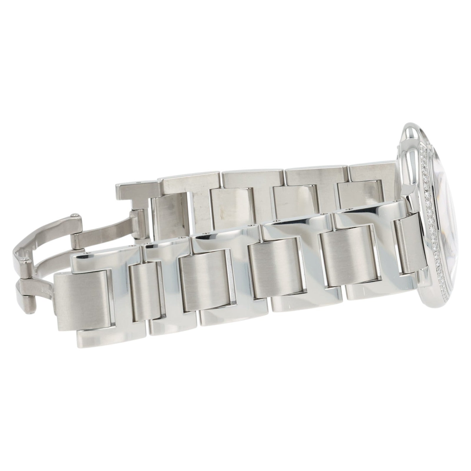 Cartier Ballon Bleu Diamonds Stainless Steel 36mm Auto Unisex Watch W4BB0017