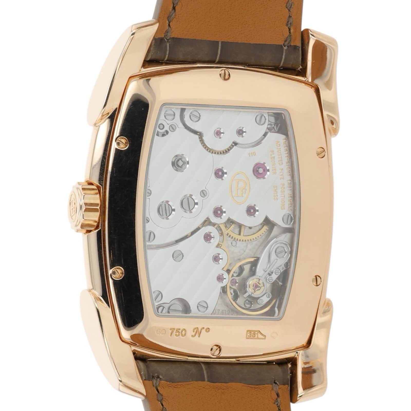 Parmigiani Fleurier Kalpa Skeleton Dial 18k Rose Gold Manual Watch Watch PFC101