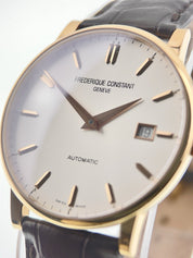 Frederique Constant Slim Line 18k Rose Gold White Dial 40mm Automatic FC-316V5B9