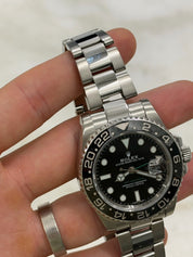 Rolex GMT Master II Black Dial Stainless Steel 40mm Automatic Men's 116710LN