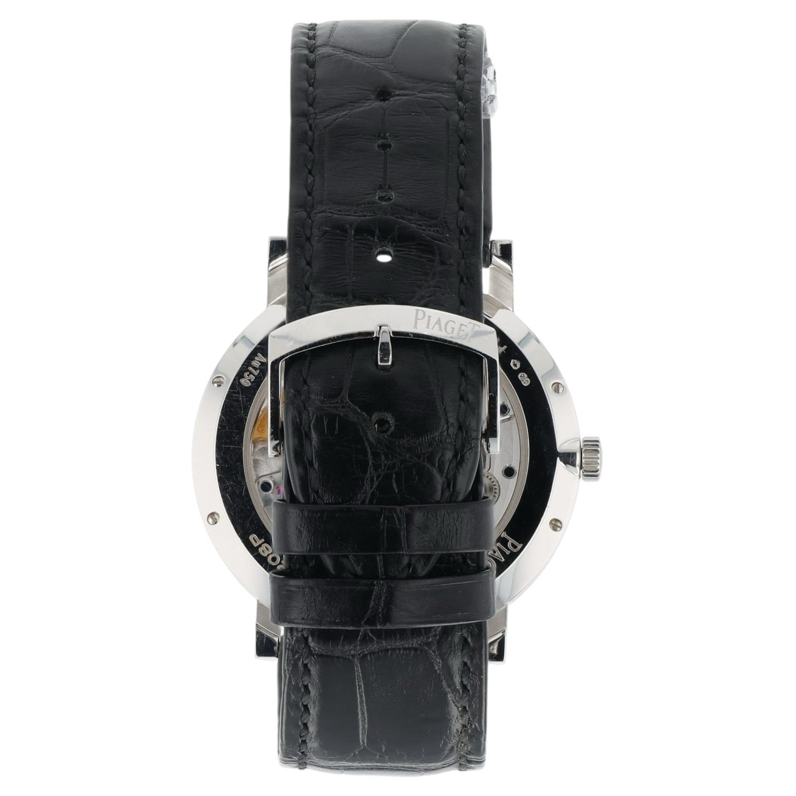 Piaget Altiplano White Dial 18k White Gold Automatic Movement Mens Watch P10697