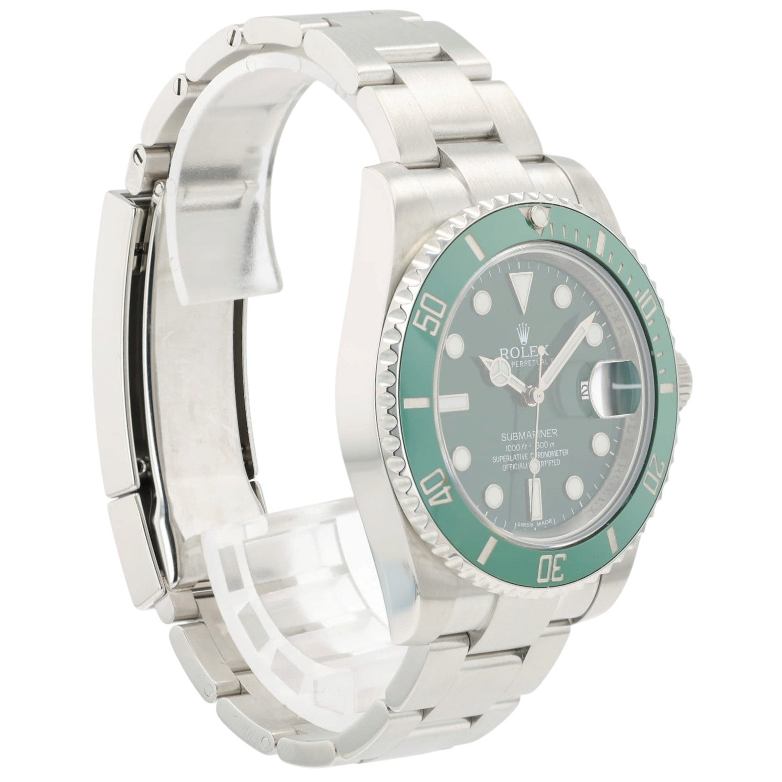 Rolex Submariner “Hulk” Green Dial Steel 40mm Automatic Men's Watch 116610LV