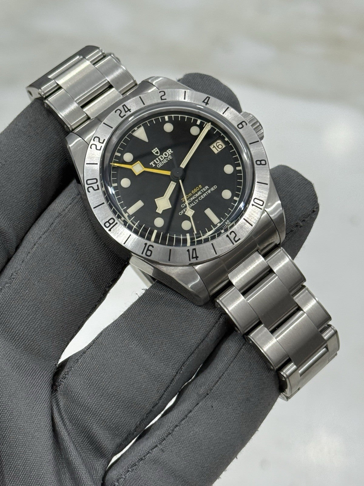 2023 Tudor Black Bay Pro Stainless Steel GMT Men's Black Dial Watch 79470