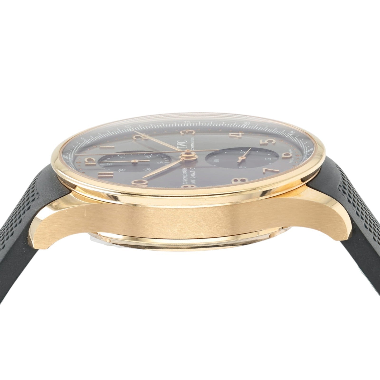IWC Portugieser Chrono Gray Dial 18k Rose Gold 41mm Auto Men's Watch IW371610