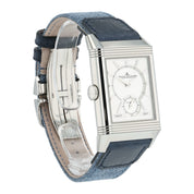 2025 Jaeger LeCoultre Reverso Steel Silver & Blue Dial 28mm Manual Wind Q3988481