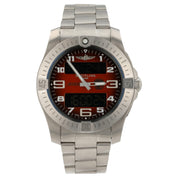 Breitling Aerospace Orange Dial Titanium 43mm Quartz Movement Mens Watch EB7010