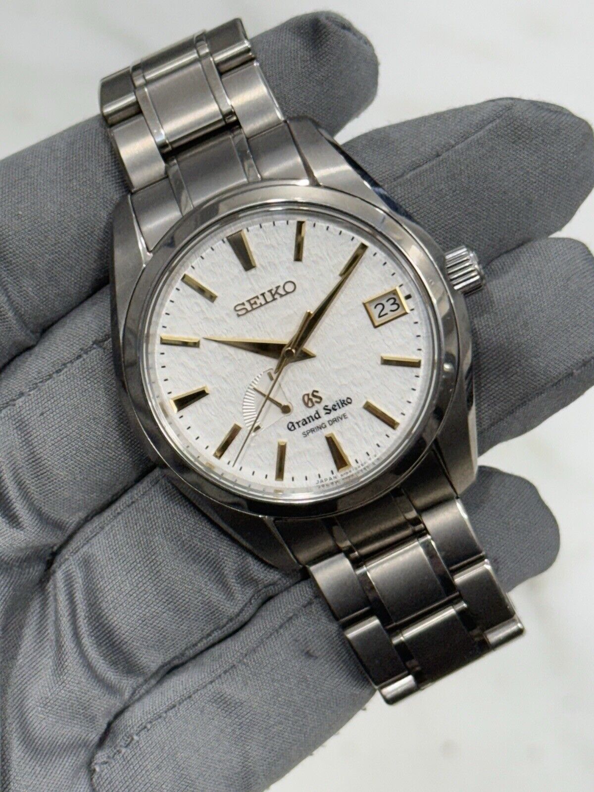 2012 Grand Seiko Spring Drive Titanium Gold Snowflake 41mm Men's