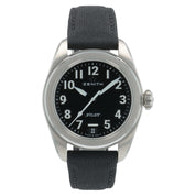 Zenith Pilot Stainless Steel Black Dial 40mm Automatic Men’s Watch 03.4000.3620