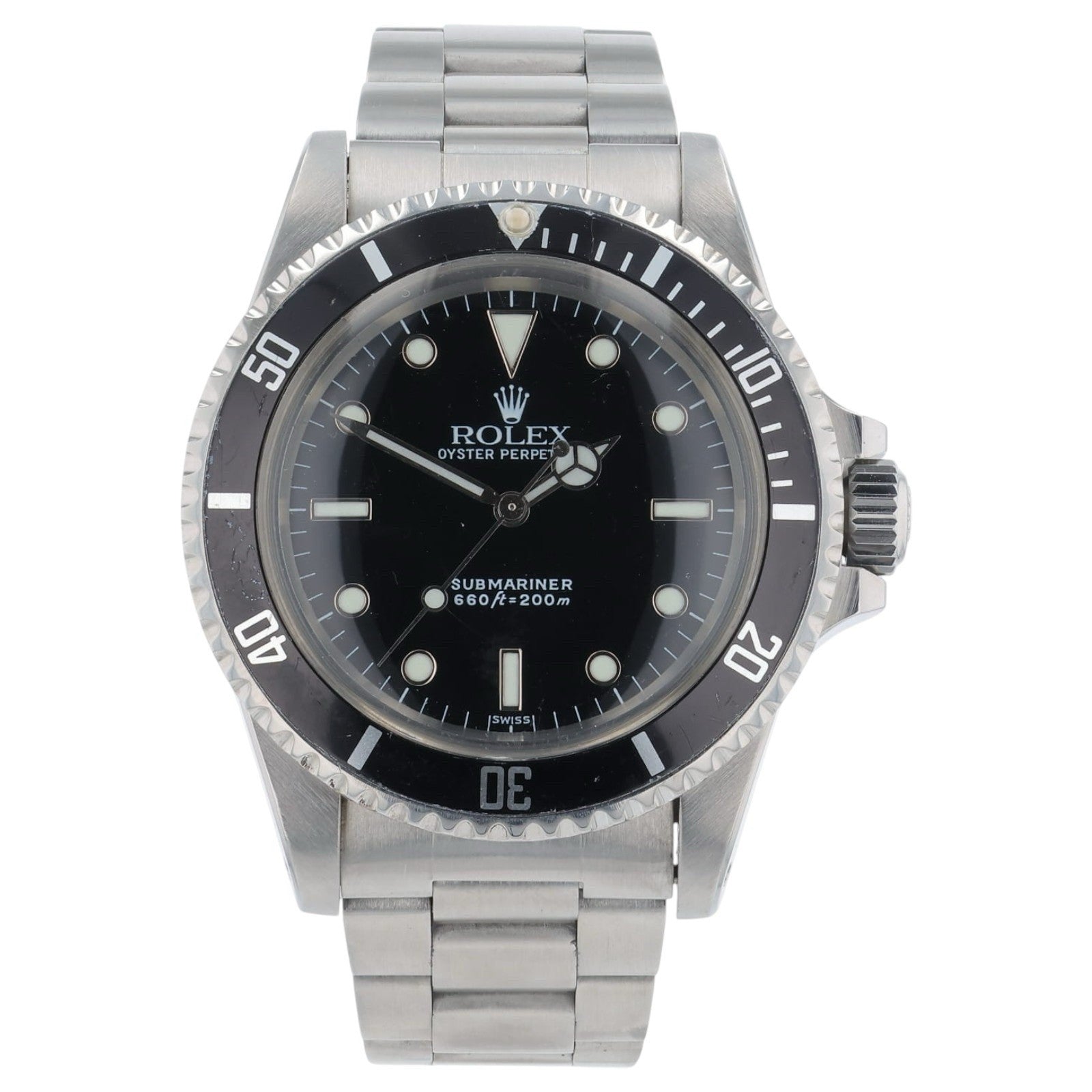 Rolex Submariner Stainless Steel Black Dial 40mm Automatic Mens Watch 5513