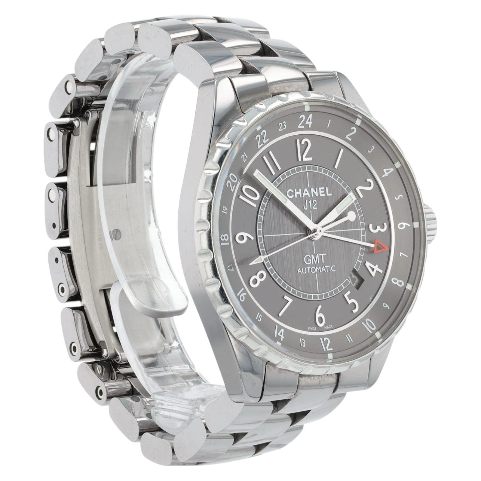 Chanel J12 Chromatic GMT 41mm H3099 Automatic Grey Dial Men's Watch
