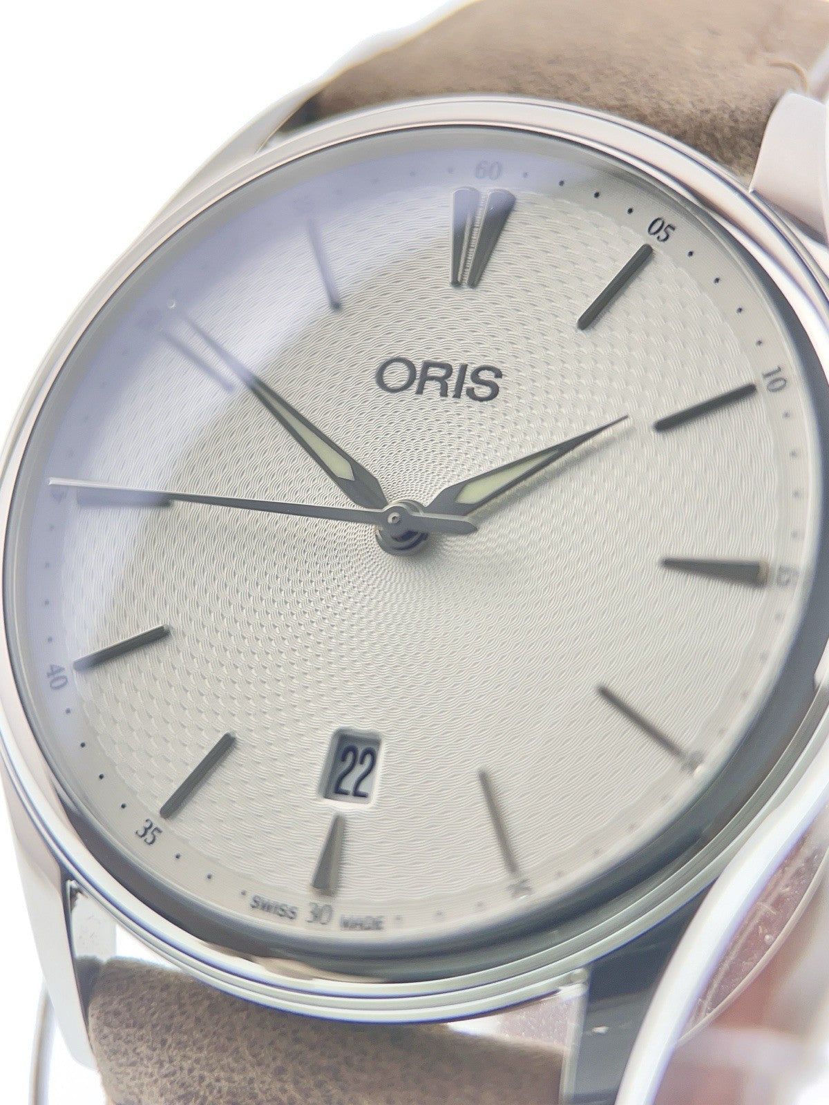 Oris Artelier Date Stainless Steel Cream Dial 40mm Automatic Mens Watch 7721