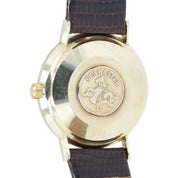 Omega Seamaster Deville Silver Dial 14k Solid Gold 34mm Automatic Mens 166.002