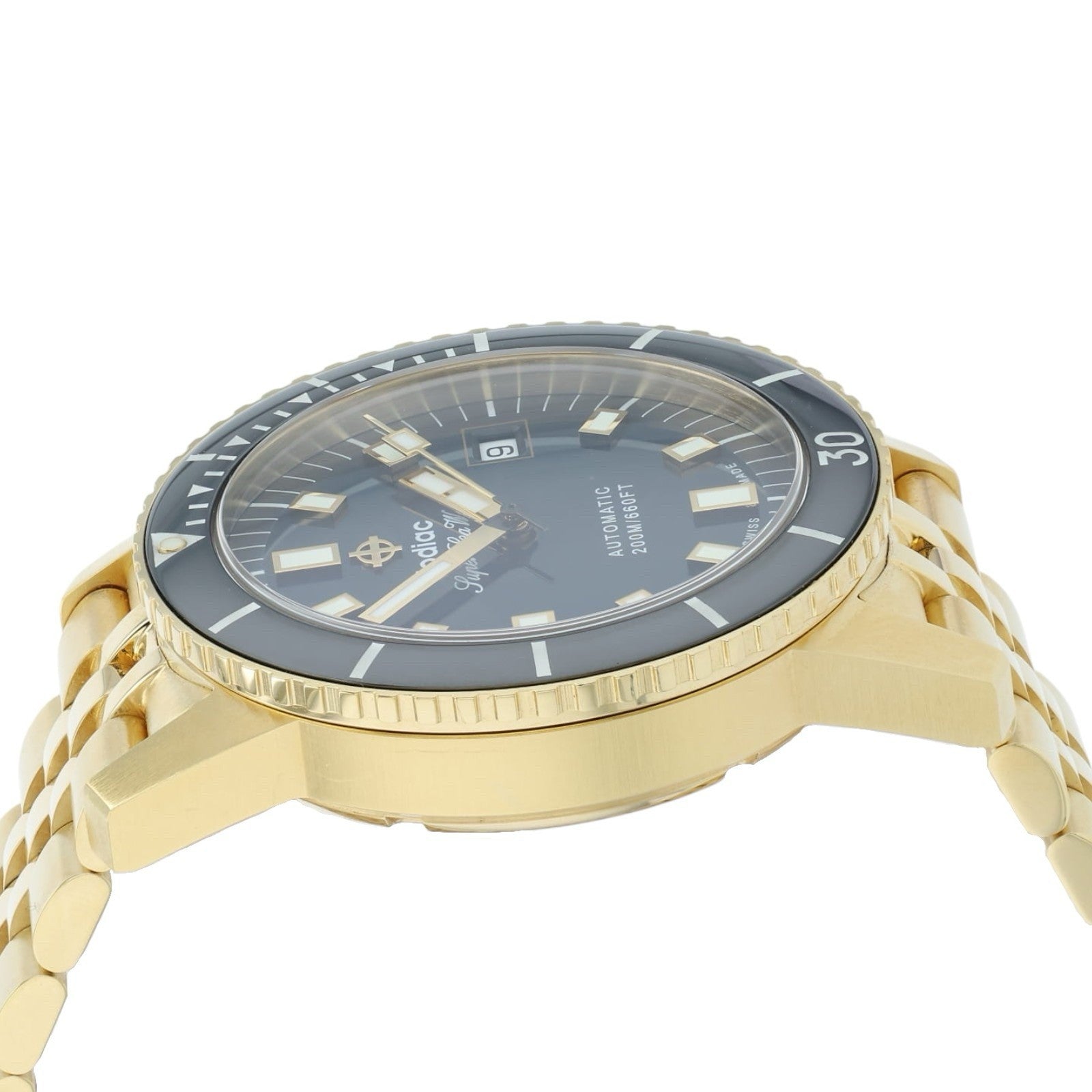 Zodiac Super Sea Wolf Blue Dial 18k Gold Plated 40mm Automatic Men’s ZO9308