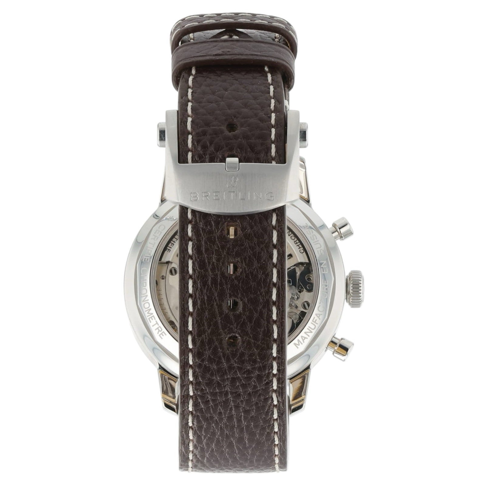 Breitling Top Time Stainless Steel Blue Dial 41mm Automatic Mens Watch AB0176