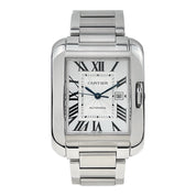 Cartier Tank Anglaise Stainless Steel Roman 30mm Automatic Unisex Watch W5310009