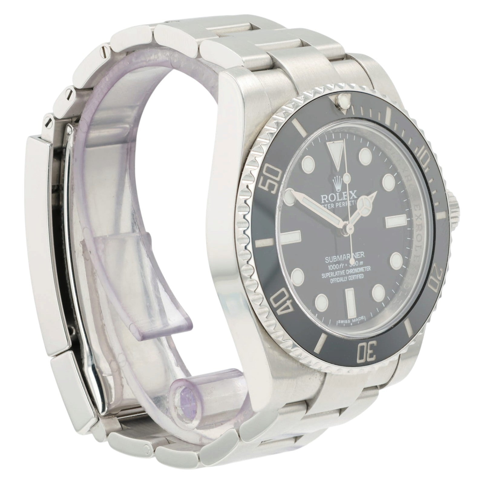 Rolex Submariner “No-Date” Black Dial Steel Oyster 40mm Automatic Mens 114060