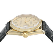 Rolex Date Champagne Dial 14k Yellow Gold 31mm Automatic Women's Watch 6824