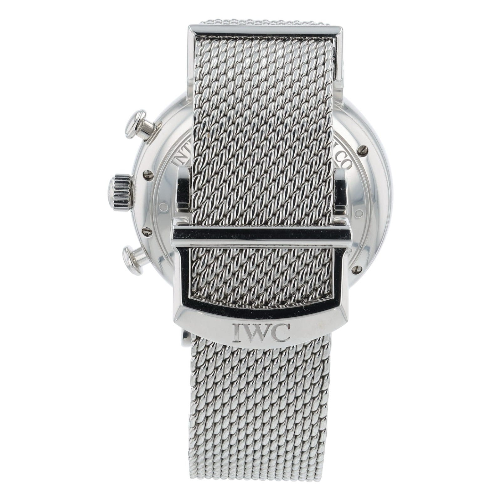 IWC Portofino Chronograph Steel Black Dial 42mm Automatic Mens Watch IW391010