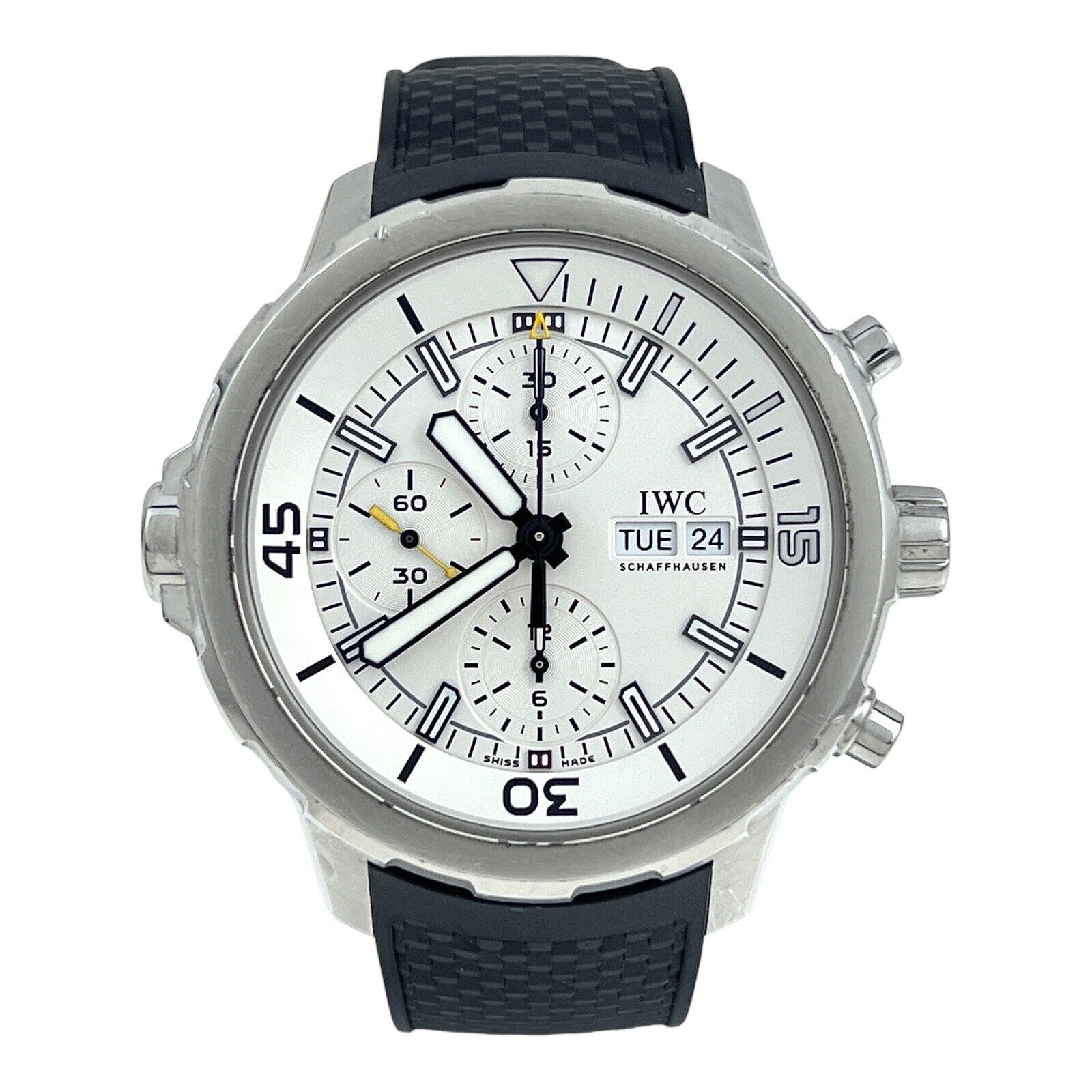 IWC Aquatimer Chronograph IW376802 Automatic Day Date Silver Dial Men's Watch