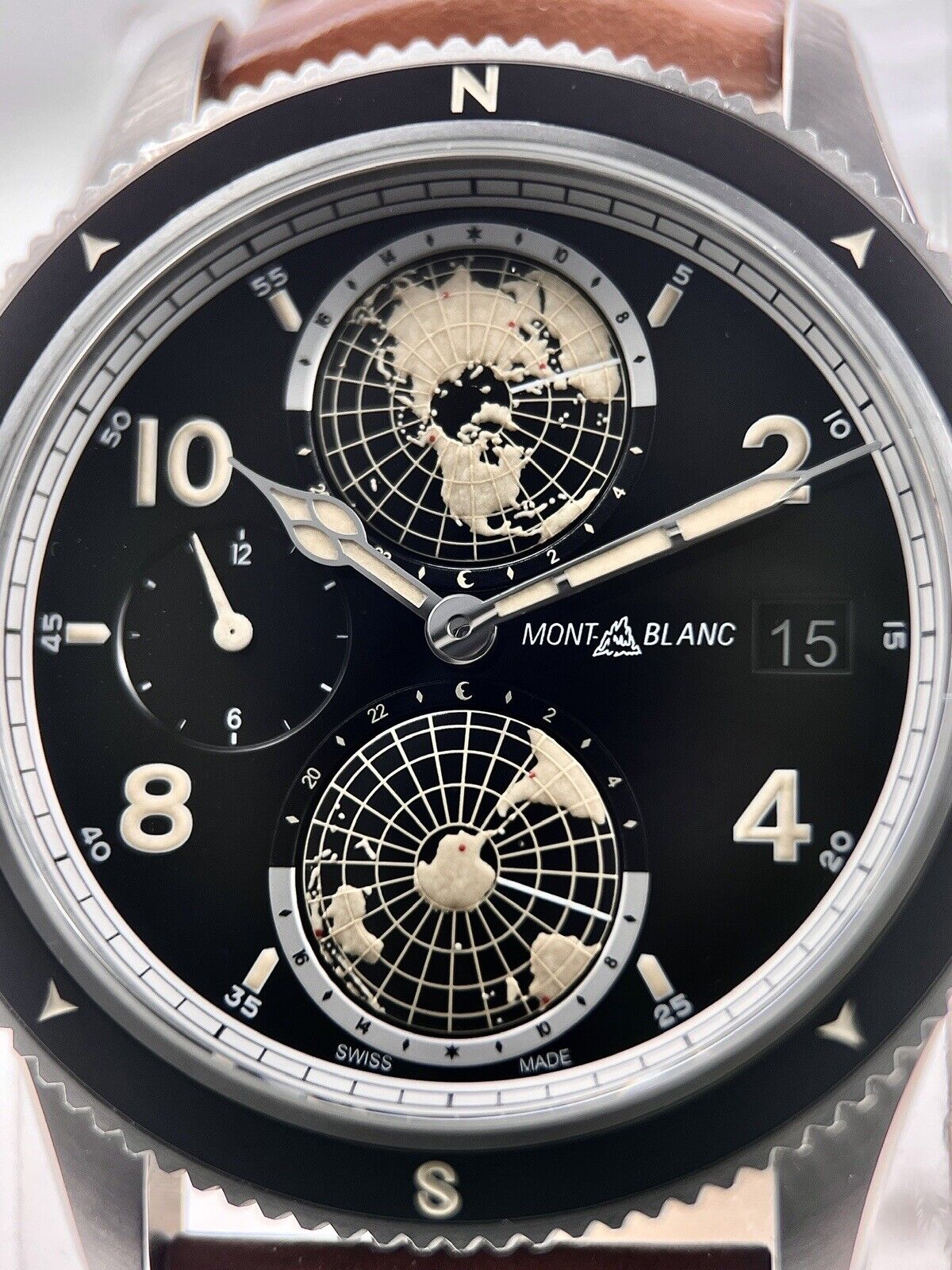 Montblanc 1858 Geosphere World Time Automatic GMT  Mens Watch - 119286