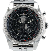Breitling Bentley B05 Unitime Steel Black Dial 49mm Automatic Mens Watch AB0521