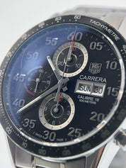 Tag Heuer Carrera Chrono Steel Black Dial 44mm Automatic Movement Men’s CV2A10