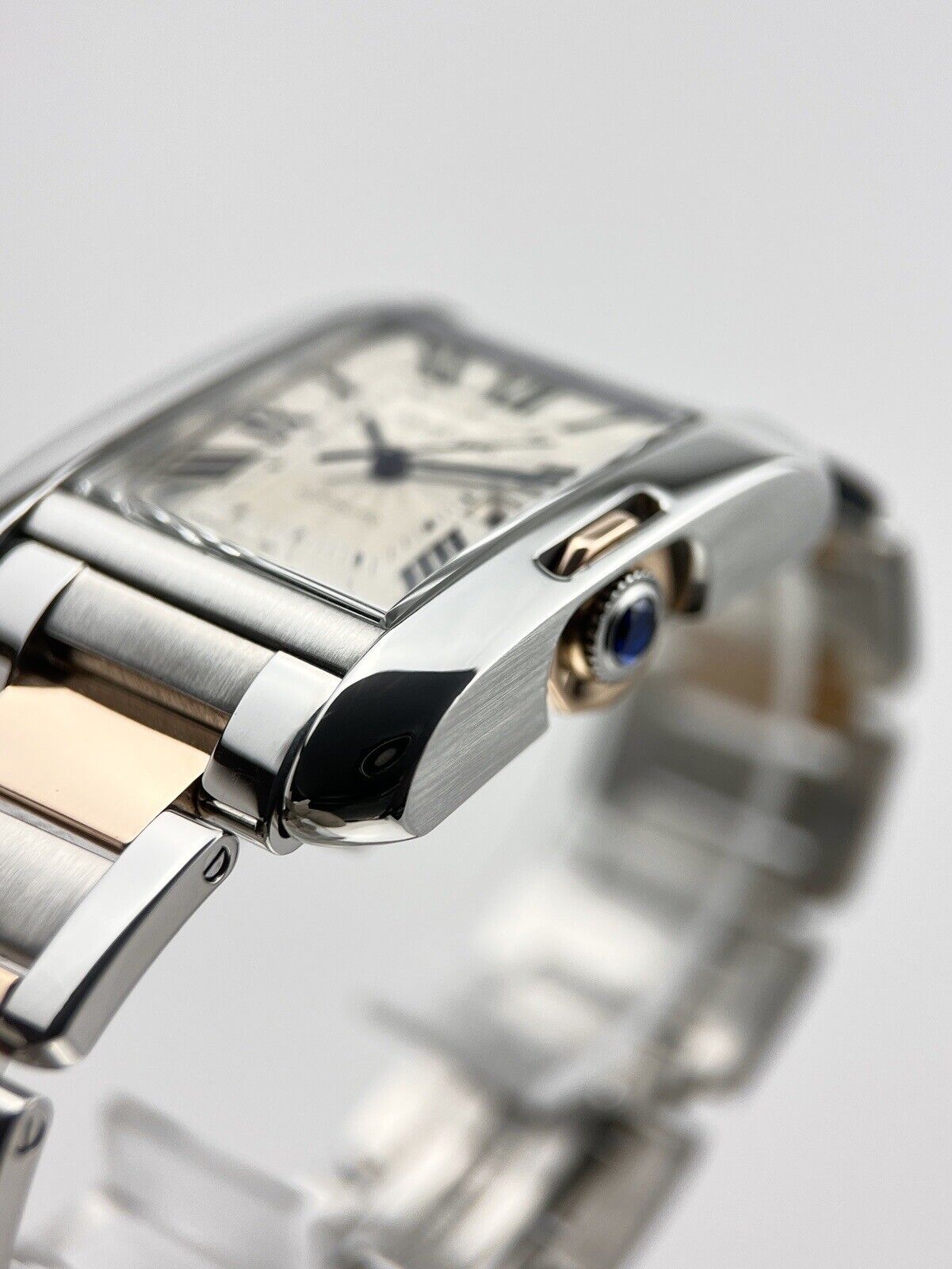 Cartier Tank Anglaise Automatic 39x29mm  Rose Gold And Steel W53100037