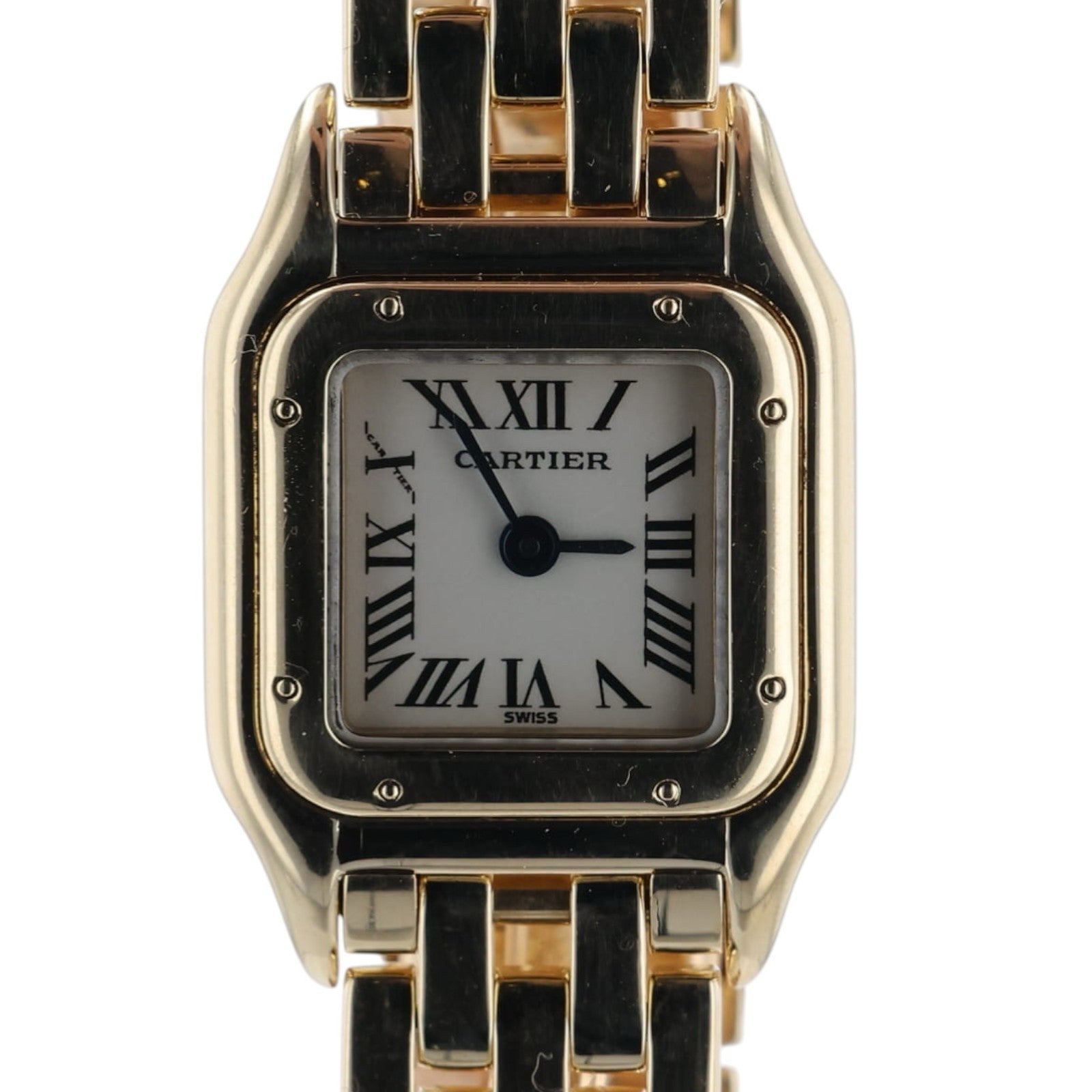 Cartier Panthere Mini White Dial 18k Gold 17mm Quartz Ladies Watch W25034B9