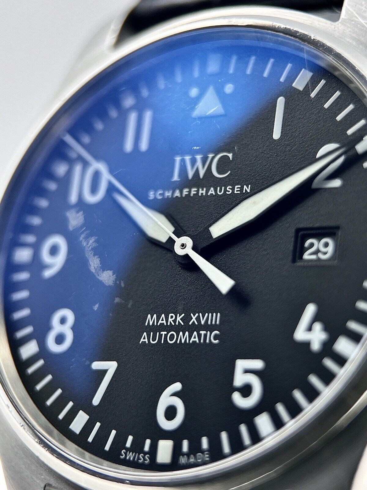 IWC Pilot's Watch Mark XVIII Black Dial Stainless Steel 40mm IW327001 Auto Watch