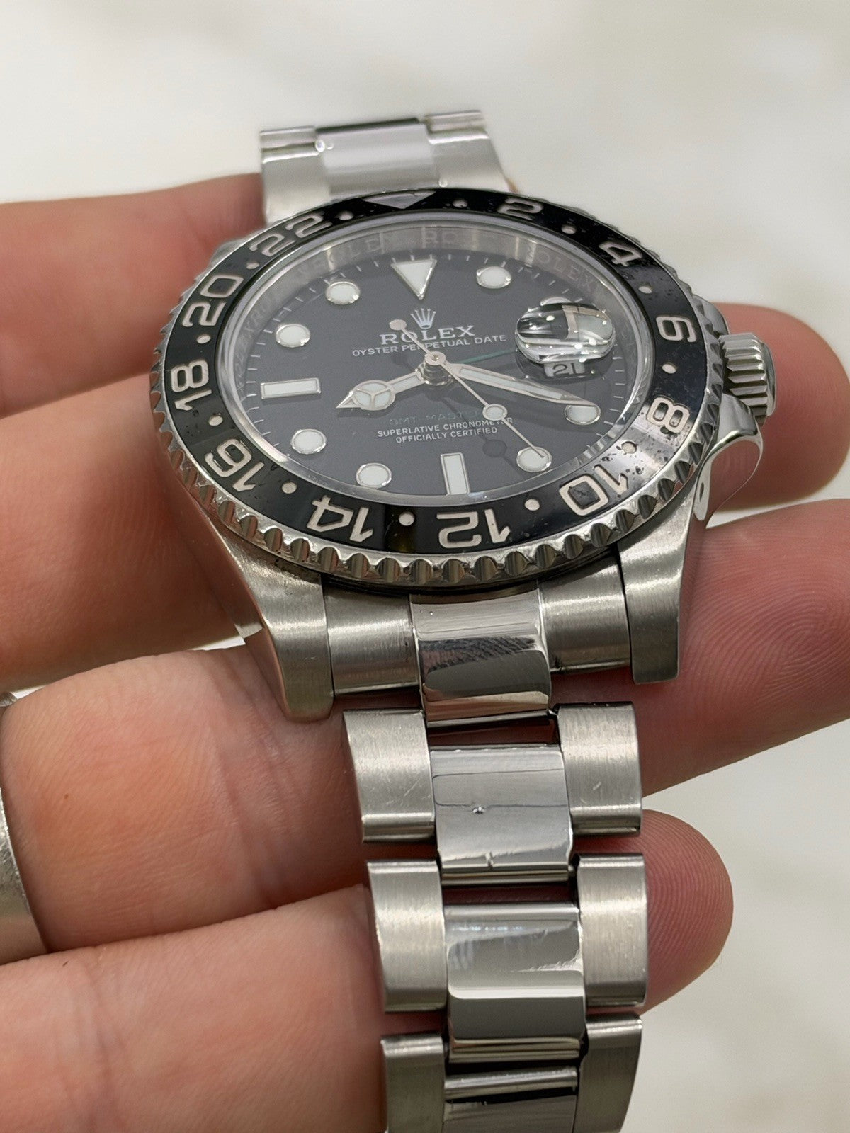 Rolex GMT Master II Black Dial Stainless Steel 40mm Automatic Men's 116710LN