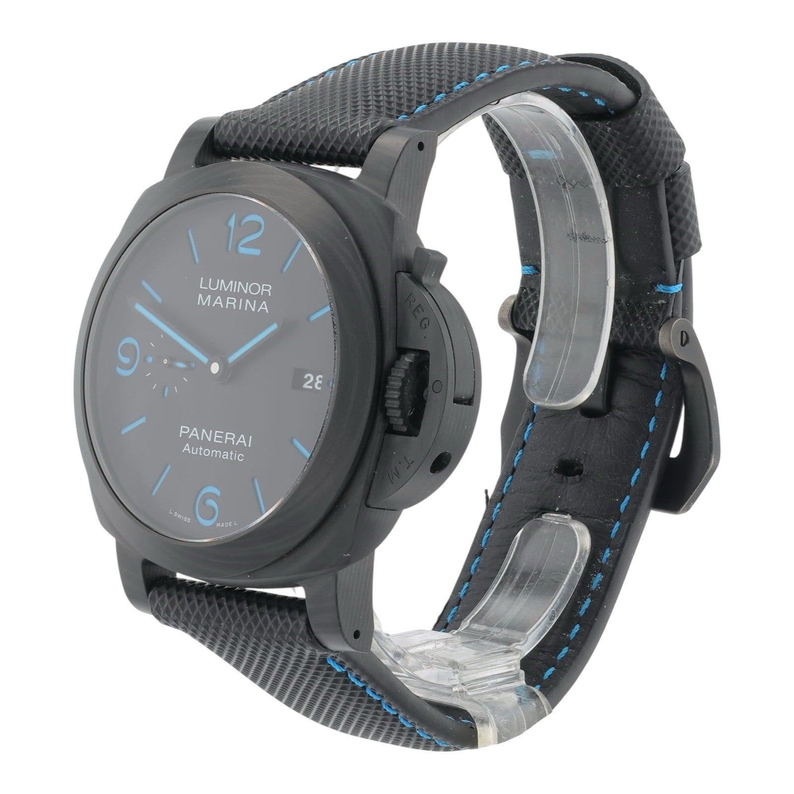 Panerai Luminor Marina Carbon Black Dial 44mm Automatic Men’s Watch PAM01661