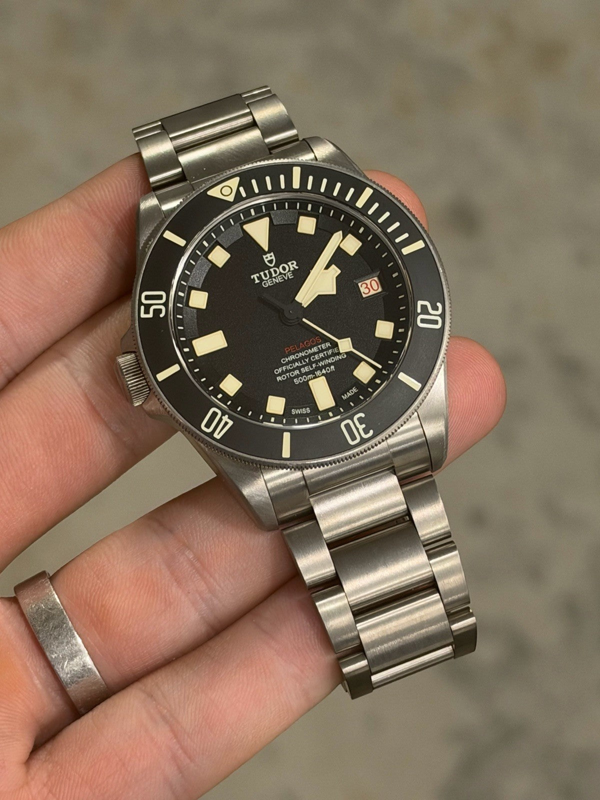 Tudor Pelagos LHD Mens Automatic Titanium Men's Watch 25610TNL - Watch Only